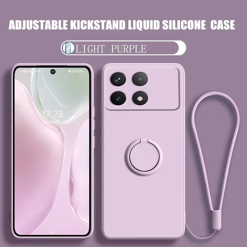 Silicone Liquid Case - 럭셔리 액체 실리콘 자석 홀더 스탠드