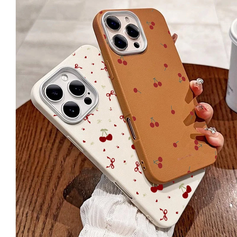 Phone Cases Xiaomi 14 - 귀여운 만화 체리 패턴 휴대폰 케이스