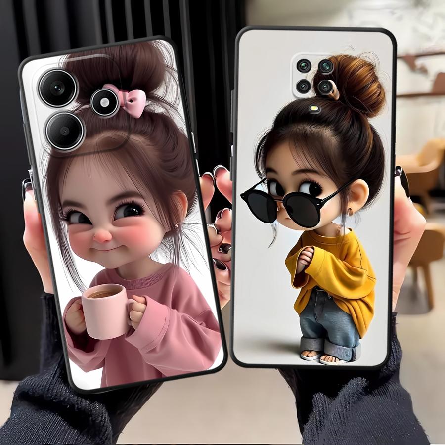 Phone Cases Quality - 귀여운 만화 강아지 끈 달린 폰