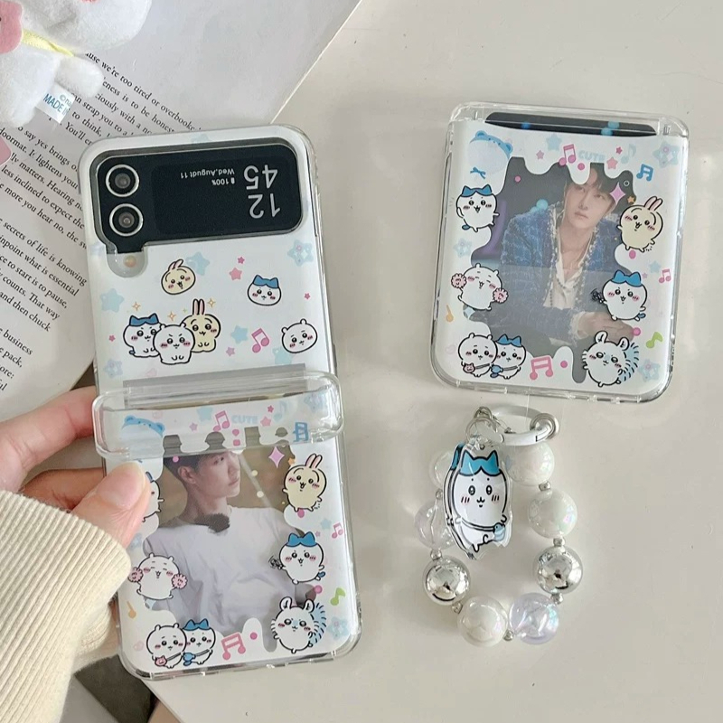 Phone Cases With Wallet - 귀여운 일본 애니메이션 치이카와 카드 지갑