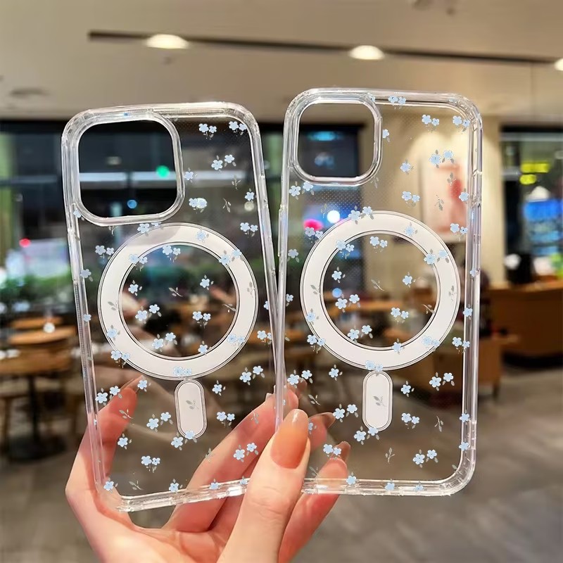 Phone Cases With Magsafe - MagSafe 호환 투명 마그네틱 폰 케이스,