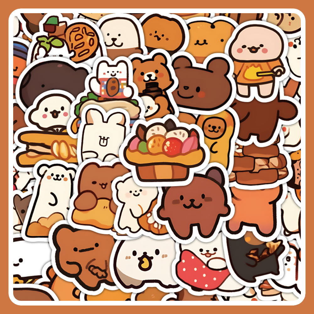 Phone Cases You Can Design - 손으로 그린 고양이 방수 스티커 100개,