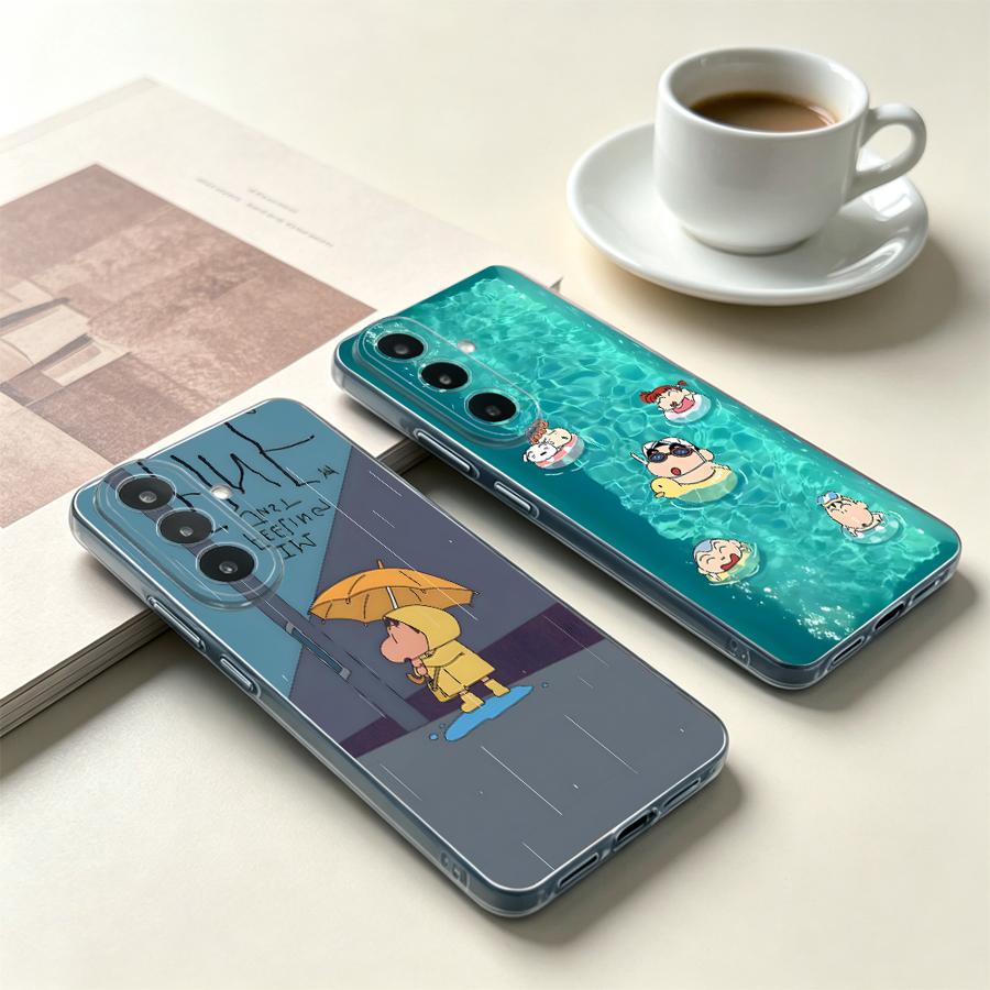 Phone Cases Yellow - 노란색 우산 소년 휴대폰 케이스 (삼성