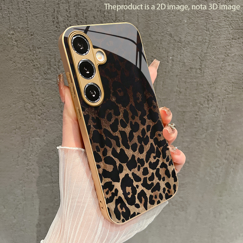 Phone Cases Protective - 레트로 레오파드 프린트 2D 폰 케이스