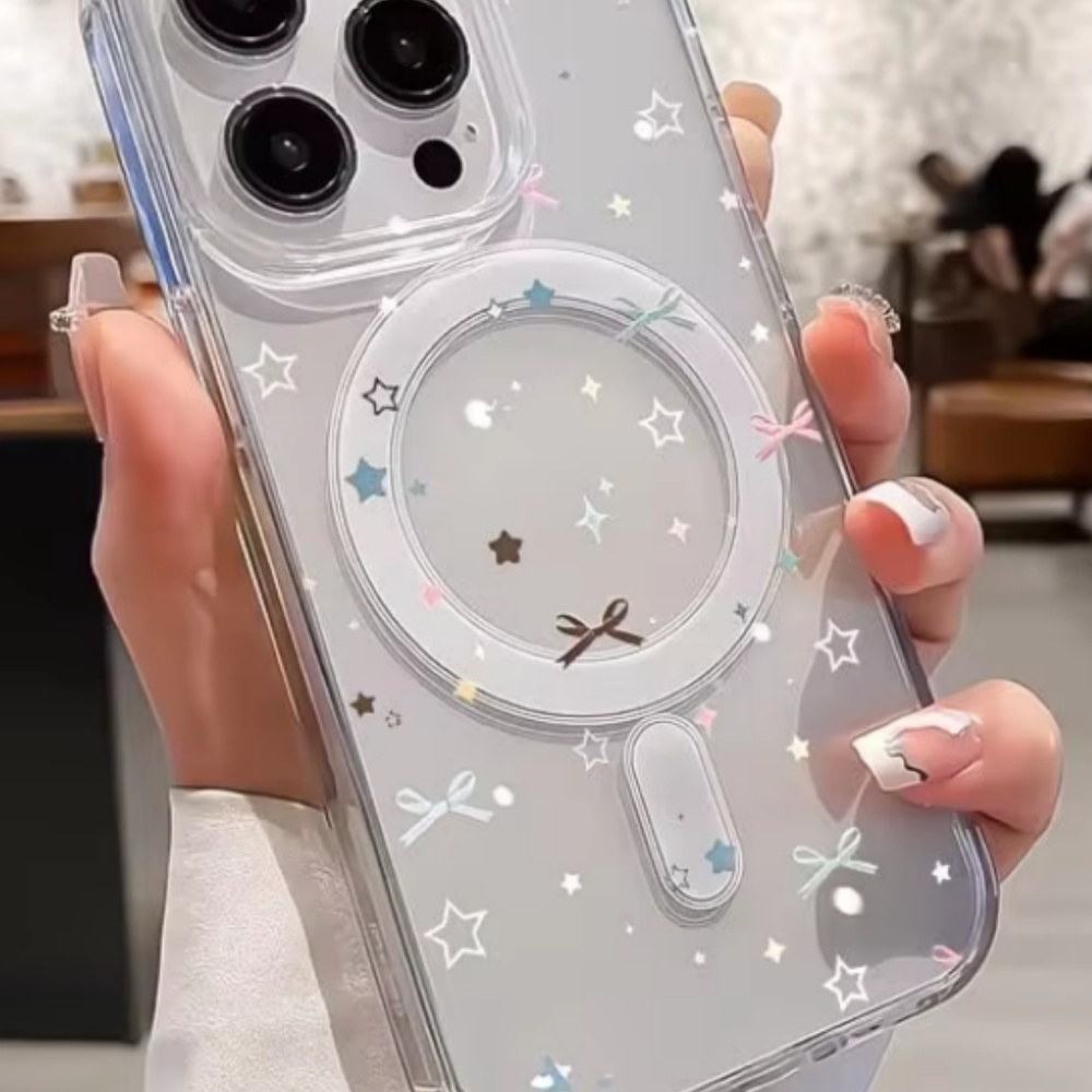 스타 보우 프린트 투명 폰 케이스 (아이폰 18, 17 - Phone Cases With Magsafe 리뷰 및 가격