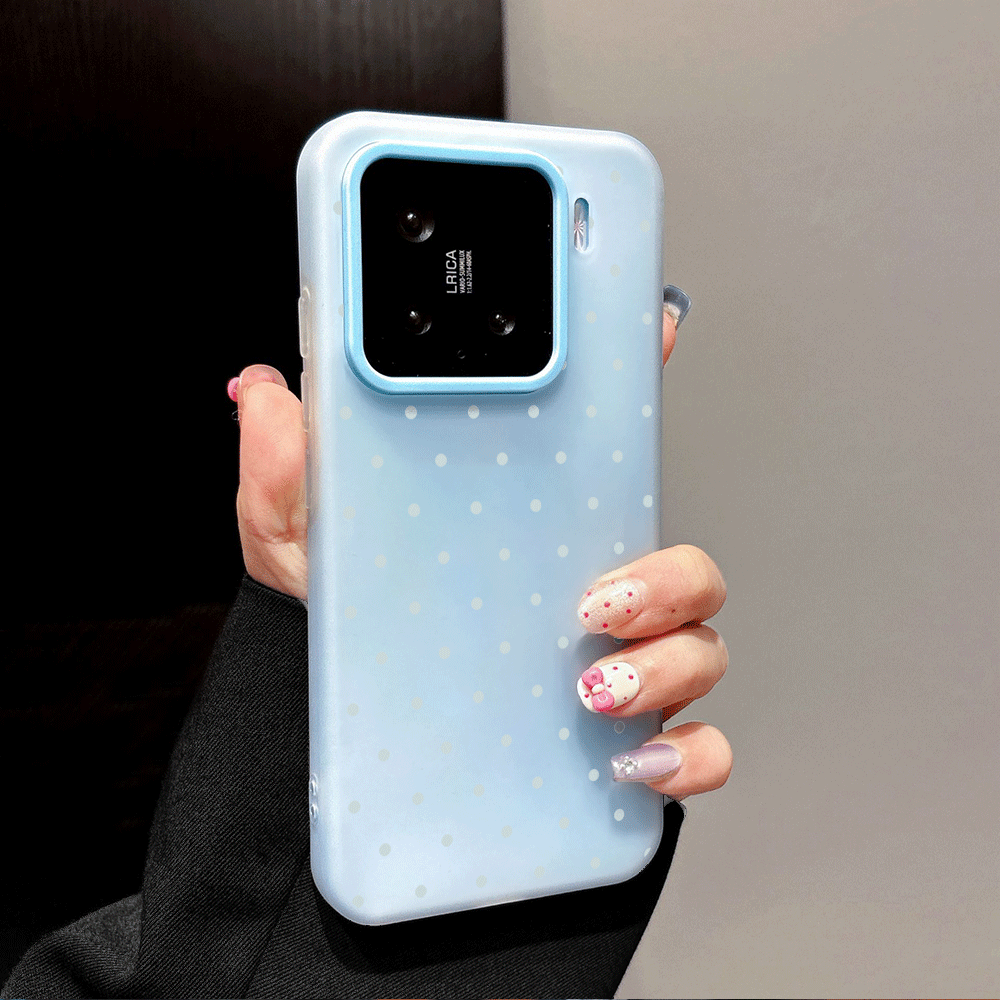 귀여운 하늘색 물방울 무늬 폰 케이스 (샤오미 레드미  - Phone Cases Xiaomi 14 리뷰 및 가격
