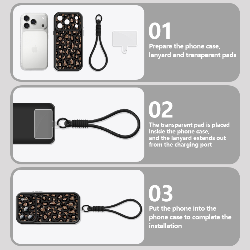 브라운 레오파드 프린트 랜야드 폰 케이스 아이폰 17e - Phone Cases Iphone 17 리뷰 및 가격