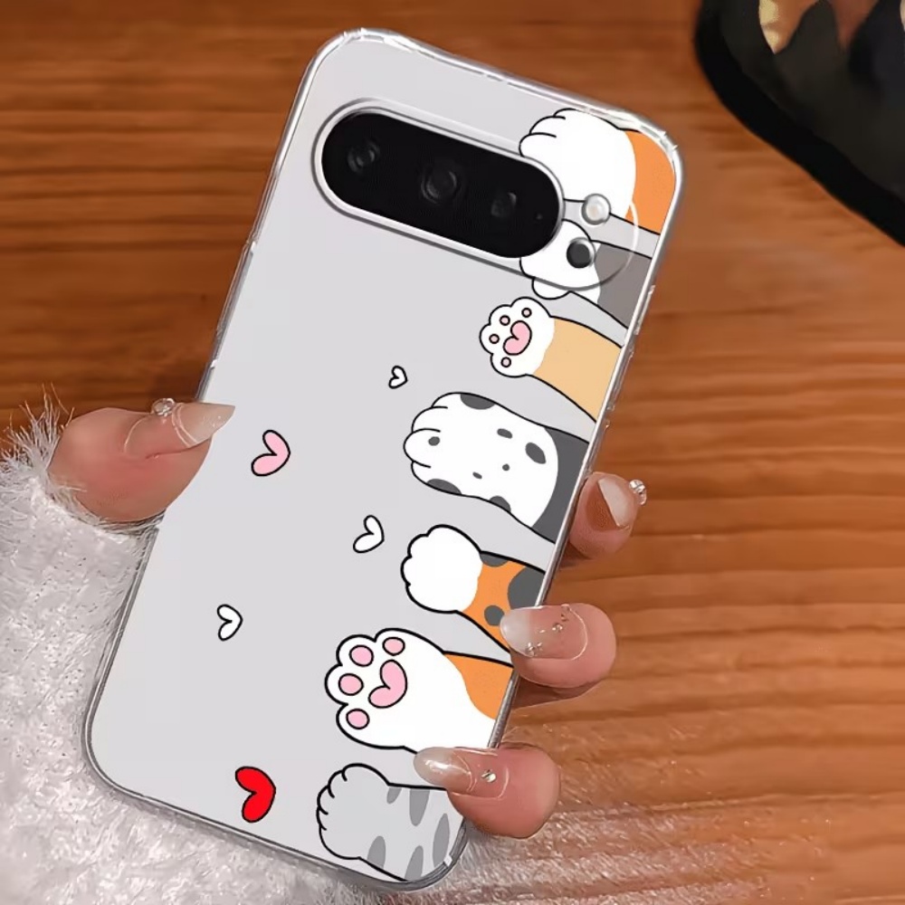 만화 고양이 발자국 크리스탈 투명 실리콘 폰 케이스 ( - Phone Cases Google Pixel 7 리뷰 및 가격