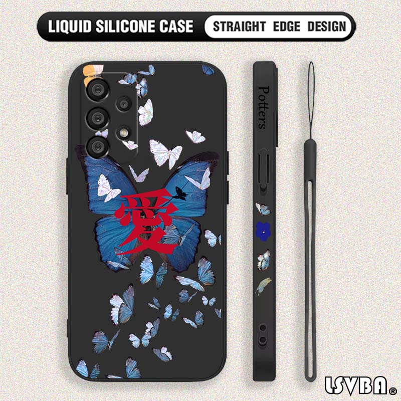 블루 버터플라이 패션 삼성 갤럭시 A73 A71 A55 - Silicone Liquid Case 리뷰 및 가격