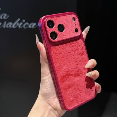 새로운 디자인의 패셔너블한 레드 벨벳 소재 아이폰 18 - Phone Cases Yellow 리뷰 및 가격