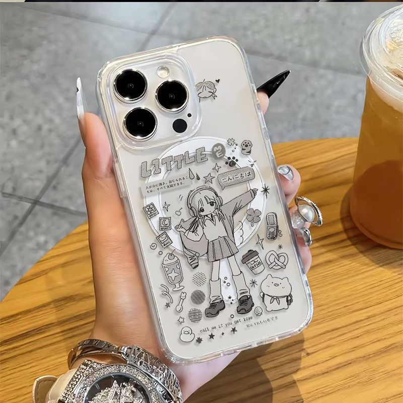 귀여운 애니메이션 달콤한 애니메이션 소녀 자석형 아이폰 - Phone Cases Girly 리뷰 및 가격