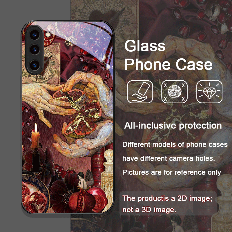 럭셔리 석류꽃 무늬 강화유리 폰 케이스 삼성 갤럭시 S - Phone Cases Samsung S25 리뷰 및 가격