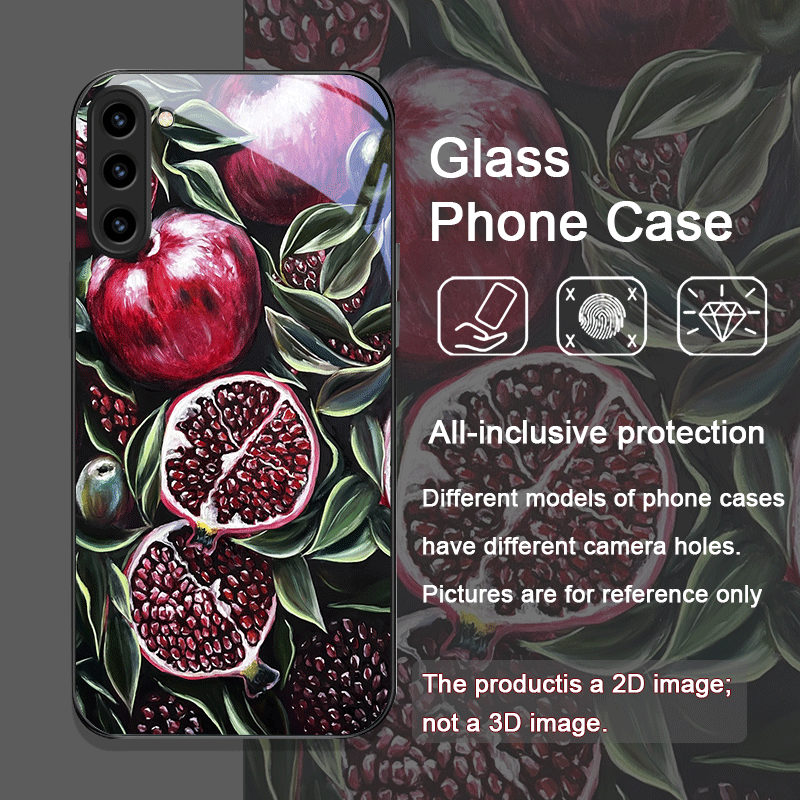 럭셔리 석류꽃 무늬 강화유리 폰 케이스 삼성 갤럭시 S - Phone Cases Samsung S25 리뷰 및 가격