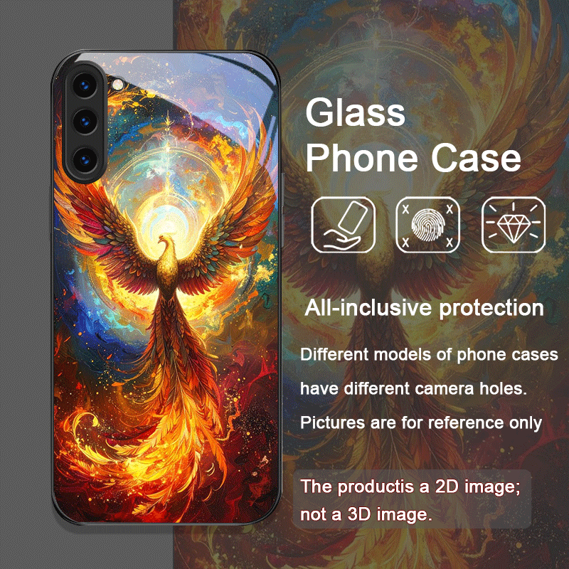 미학적인 불사조 깃털 패턴 강화유리 폰 케이스 삼성 갤 - Phone Cases Samsung S25 리뷰 및 가격