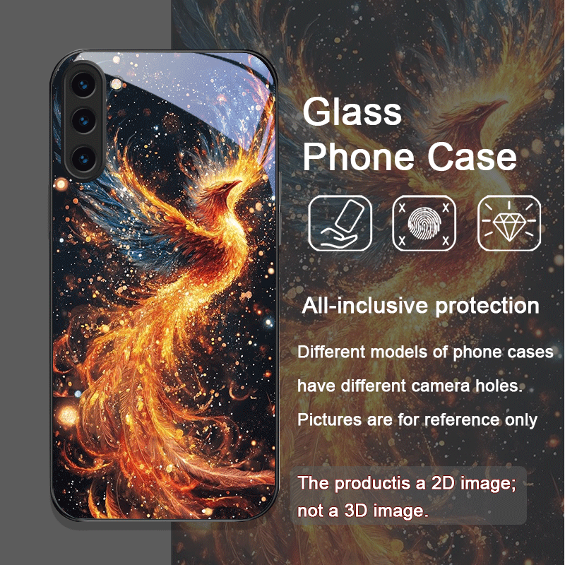 미학적인 불사조 깃털 패턴 강화유리 폰 케이스 삼성 갤 - Phone Cases Samsung S25 리뷰 및 가격