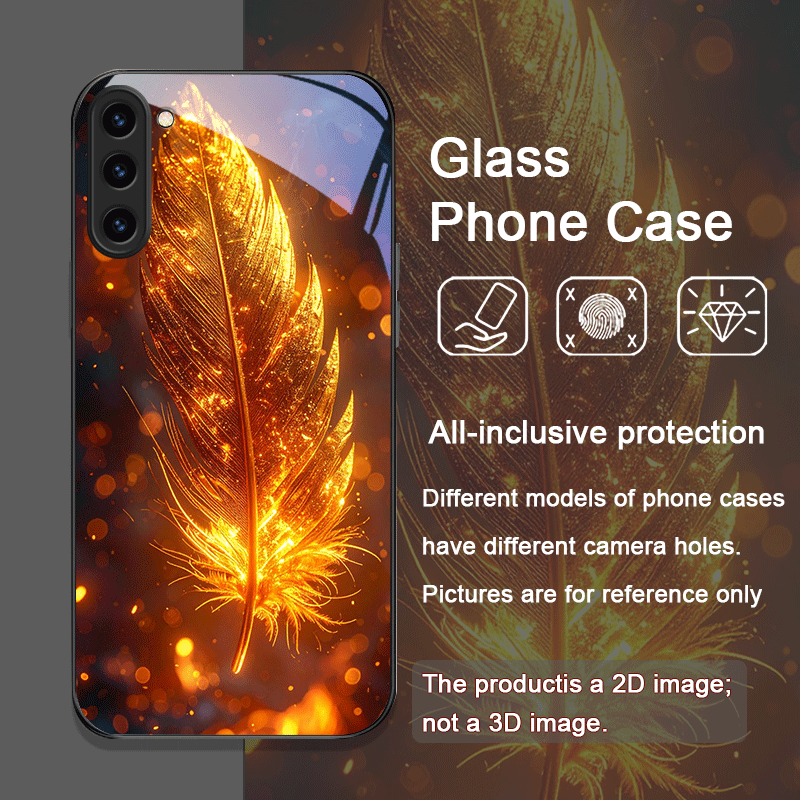 미학적인 불사조 깃털 패턴 강화유리 폰 케이스 삼성 갤 - Phone Cases Samsung S25 리뷰 및 가격