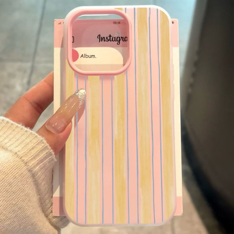 스타일리시한 노란색 줄무늬 아이폰 케이스 (아이폰 17 - Phone Cases Yellow 리뷰 및 가격