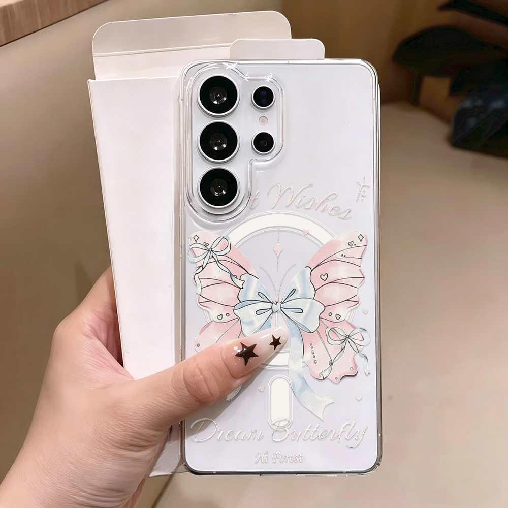나비 자석 투명 폰 케이스 삼성 S26 울트라 S25  - Phone Cases Quality 리뷰 및 가격
