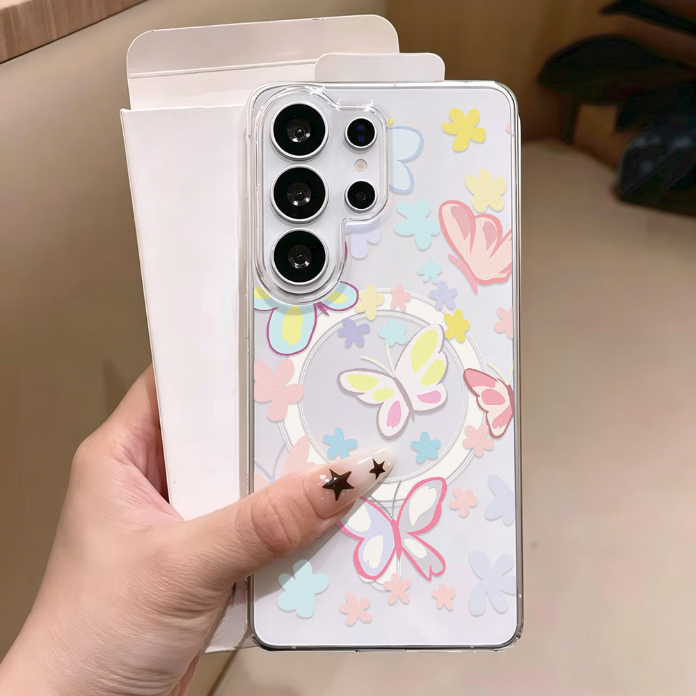 나비 자석 투명 폰 케이스 삼성 S26 울트라 S25  - Phone Cases Quality 리뷰 및 가격