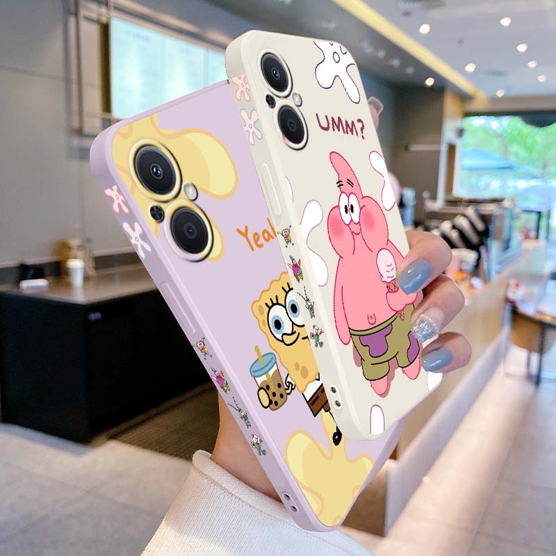 재미있는 스폰지밥 스퀘어팬츠 OPPO Reno 15 1 - Silicone Liquid Case 리뷰 및 가격