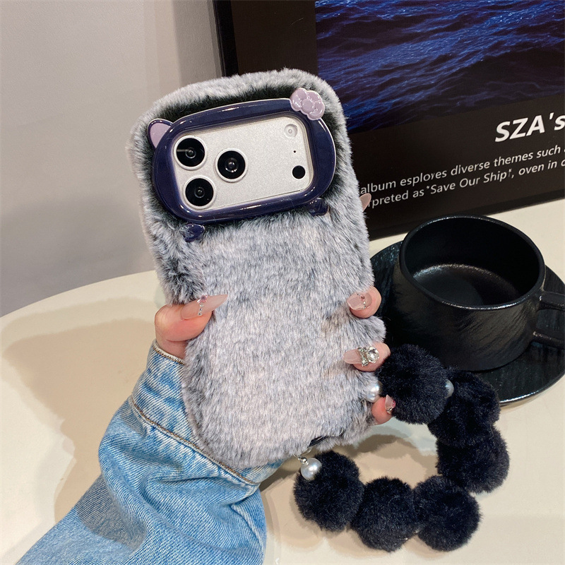 고급 솔리드 컬러 퍼리 플러시 폰 케이스 (아이폰 17 - Phone Cases Protective 리뷰 및 가격
