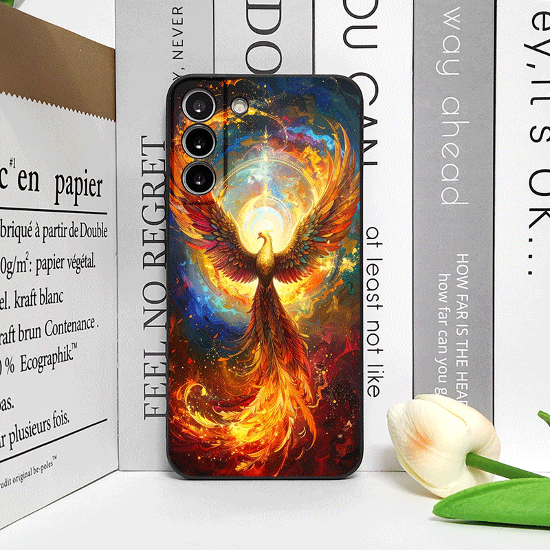 럭셔리 피닉스 불 깃털 패턴 폰 케이스 구글 픽셀 10 - Phone Cases Google Pixel 7 리뷰 및 가격