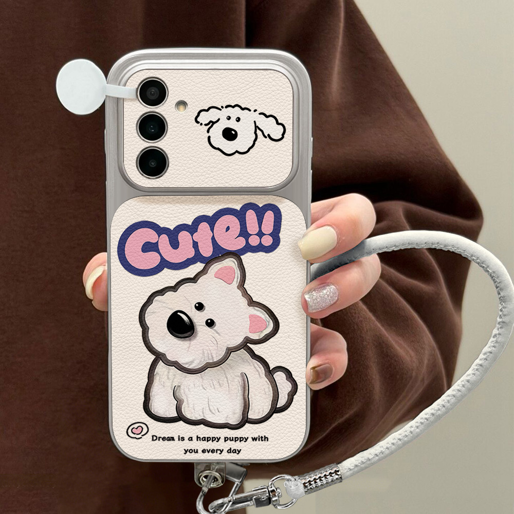 귀여운 만화 강아지 끈 달린 폰 케이스 삼성 A36 A - Phone Cases Quality 리뷰 및 가격