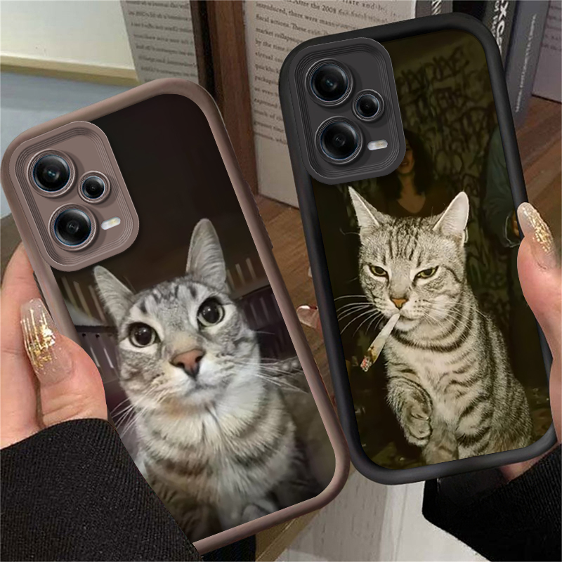 트렌디한 고양이 흡연자 디자인 샤오미 레드미 노트 14 - Phone Cases Xiaomi 14 리뷰 및 가격
