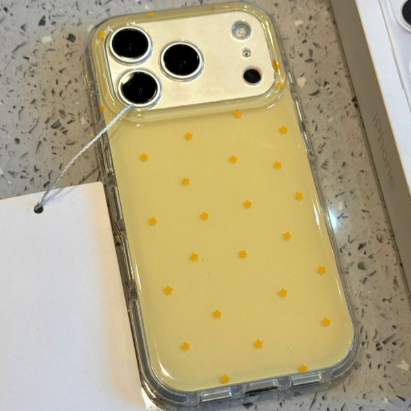 패션 옐로우 스타 패턴 폰 케이스 (아이폰 17 Pro - Phone Cases Yellow 리뷰 및 가격