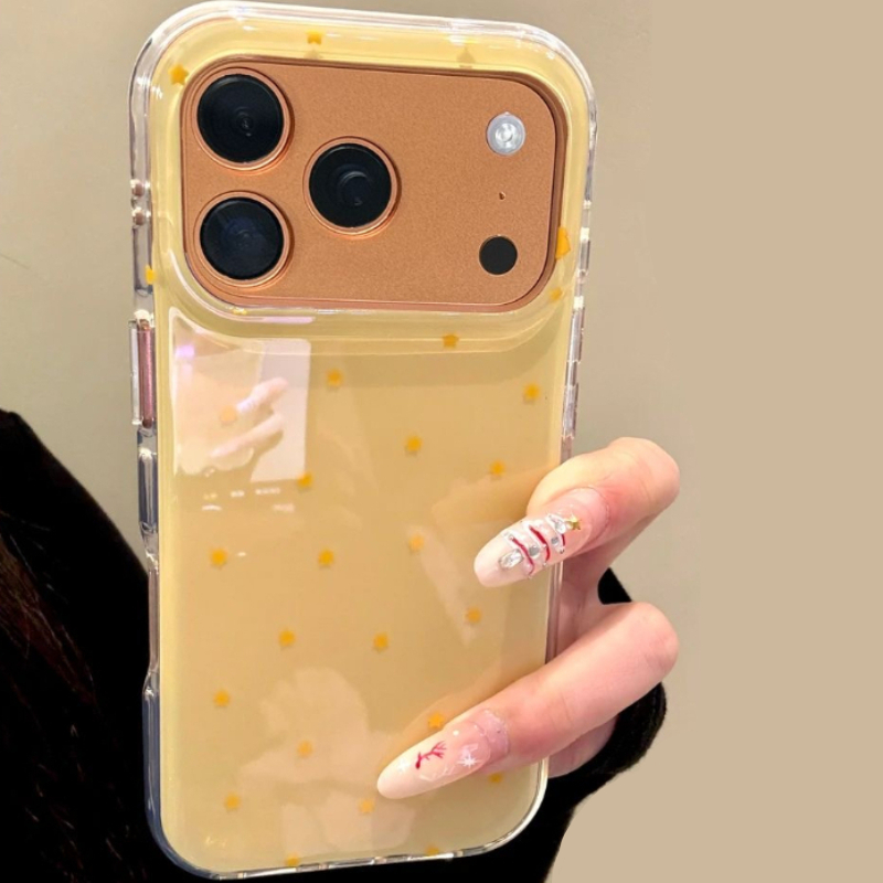 패션 옐로우 스타 패턴 폰 케이스 (아이폰 17 Pro - Phone Cases Yellow 리뷰 및 가격
