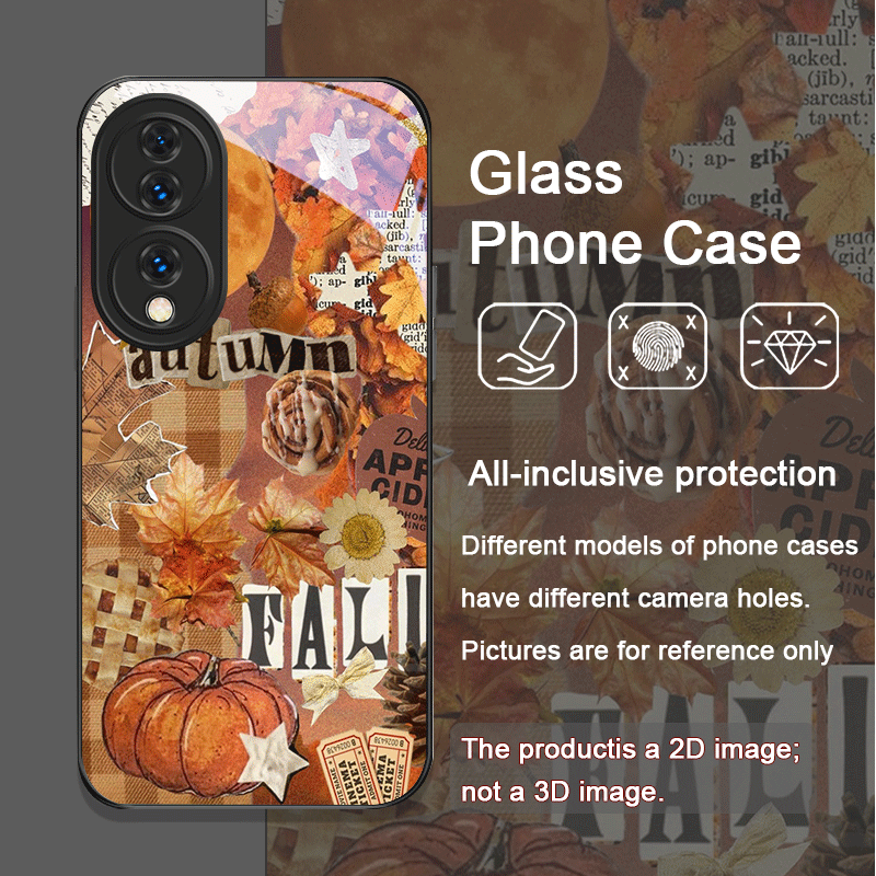 레트로 스타일의 가을 단풍과 호박 무늬가 들어간 격자무 - Huawei Mate 60 리뷰 및 가격