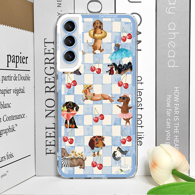 귀여운 닥스훈트 강아지 무늬 프린트 소프트 케이스, 삼 - Phone Cases Galaxy S26 리뷰 및 가격