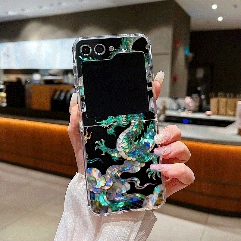 스타일리시 타이거 드래곤 대리석 텍스처 폰 케이스 삼성 - Phone Cases Z Flip 5 리뷰 및 가격