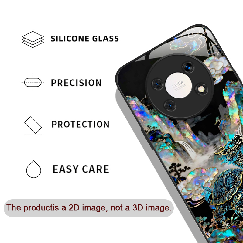 세련된 드래곤 레오파드 마블 질감 강화유리 폰 케이스  - Phone Cases Xiaomi 14 리뷰 및 가격