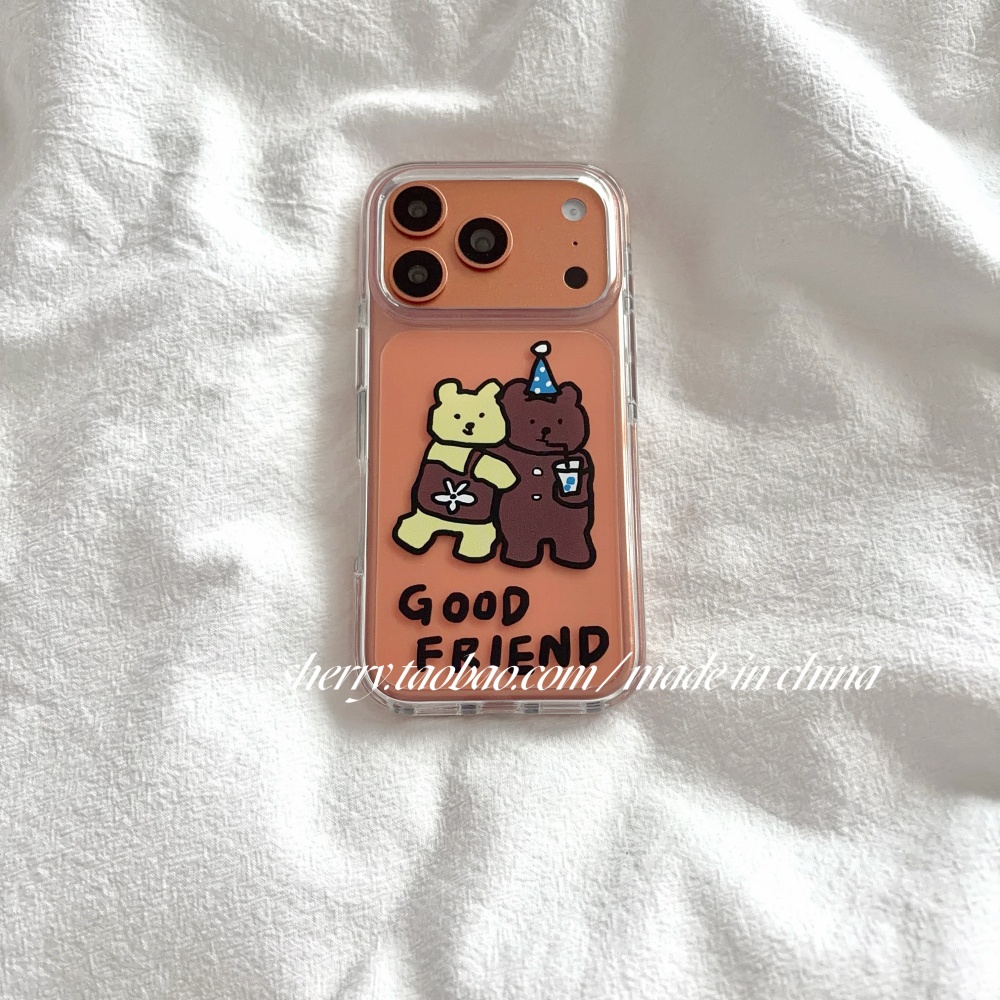 귀여운 노란색 & 갈색 곰돌이 아이폰 케이스 (아이폰  - Phone Cases Yellow 리뷰 및 가격