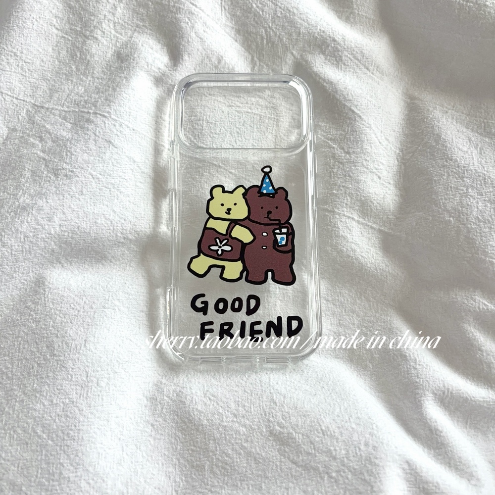 귀여운 노란색 & 갈색 곰돌이 아이폰 케이스 (아이폰  - Phone Cases Yellow 리뷰 및 가격
