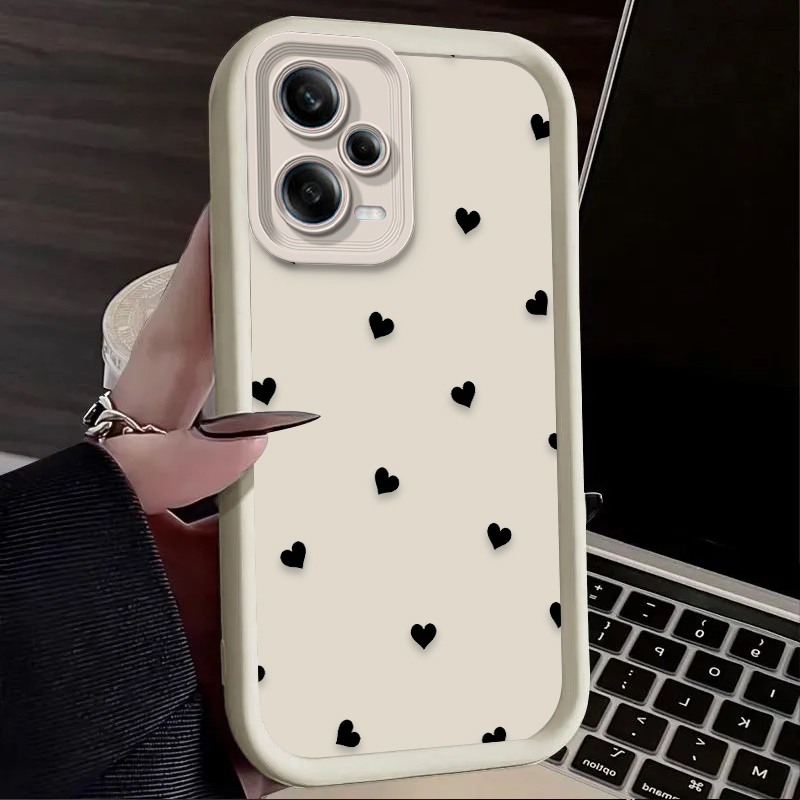 블랙 러브 하트 보우노트 폰 케이스 (샤오미 레드미 노 - Phone Cases Xiaomi 14 리뷰 및 가격