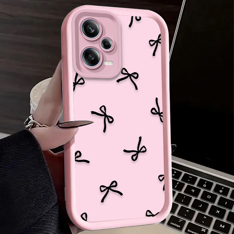 블랙 러브 하트 보우노트 폰 케이스 (샤오미 레드미 노 - Phone Cases Xiaomi 14 리뷰 및 가격