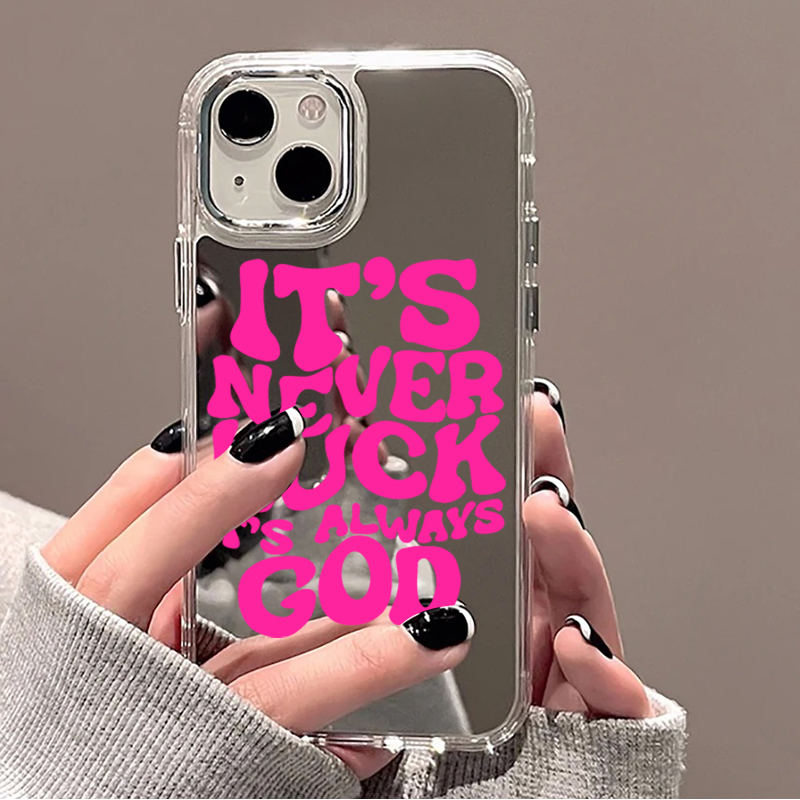 트렌디한 명언 & 컬러풀한 글자 거울 폰 케이스 (아이 - Phone Cases Quotes 리뷰 및 가격