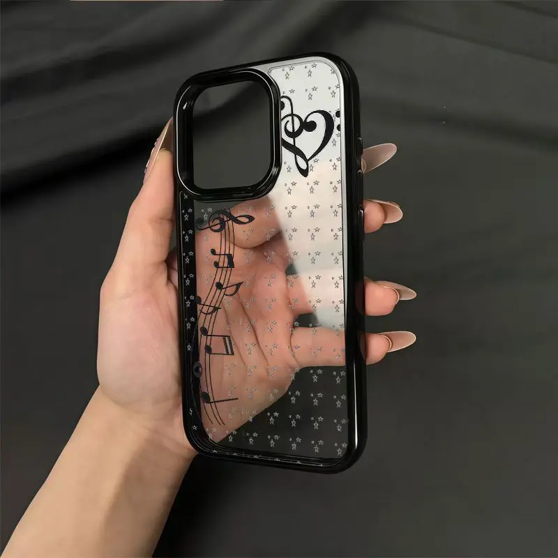 새롭고 사랑스러운 INS 스타일 만화 소녀 음표 별 모 - Phone Cases Girly 리뷰 및 가격