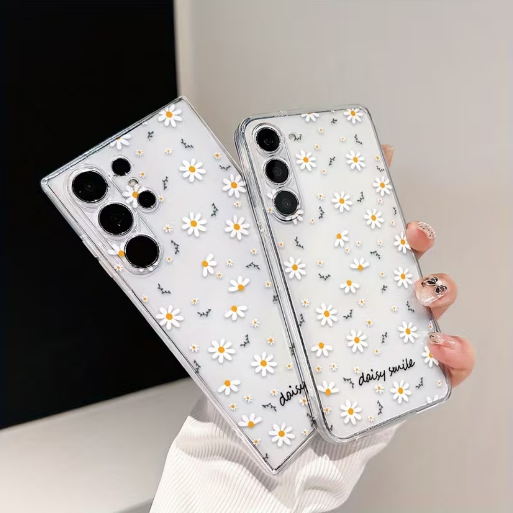 노란색 흰색 데이지 꽃무늬 삼성 갤럭시 A73 A72  - Phone Cases Yellow 리뷰 및 가격