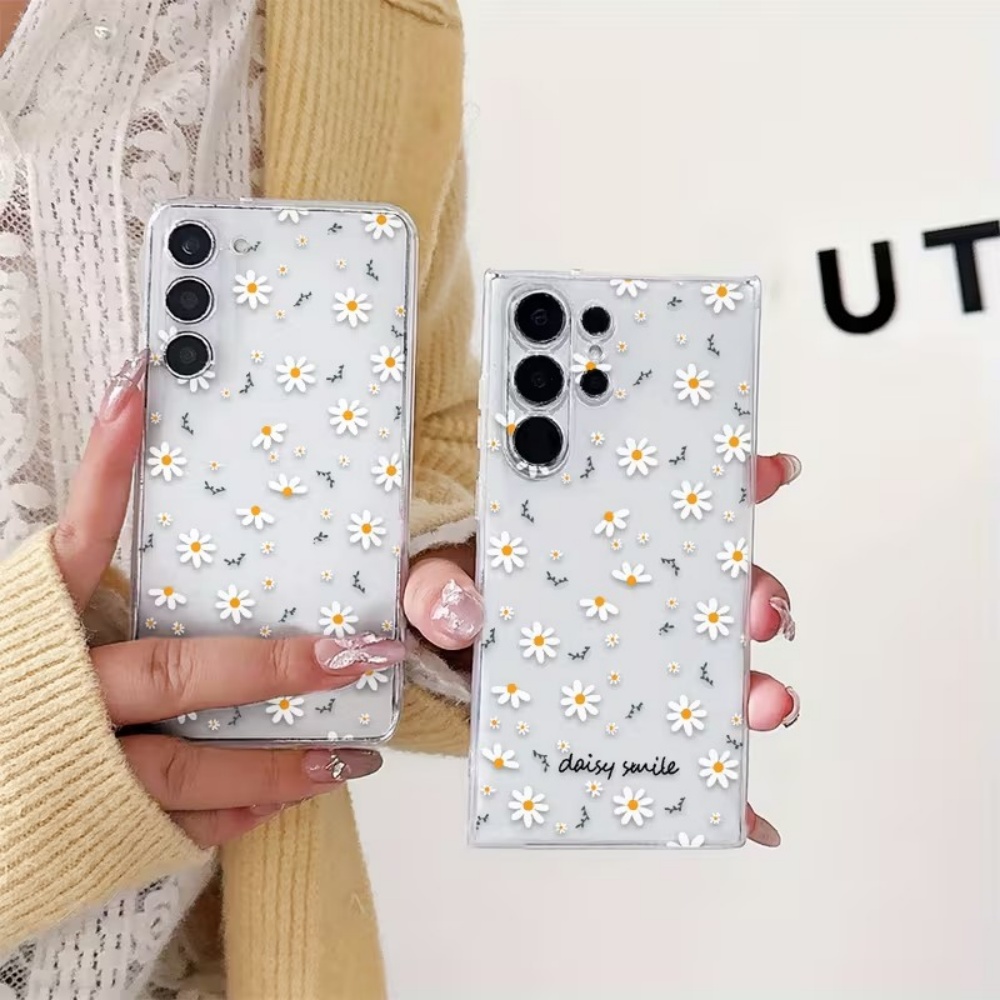 노란색 흰색 데이지 꽃무늬 삼성 갤럭시 A73 A72  - Phone Cases Yellow 리뷰 및 가격