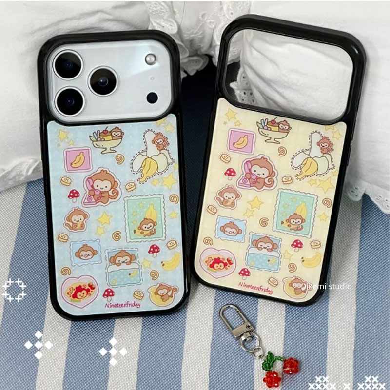 한국 인스 블루 옐로우 몽키 바나나 무광 폰 케이스 아 - Phone Cases Yellow 리뷰 및 가격